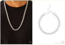 Load image into Gallery viewer, King One Two Silver Necklace Set