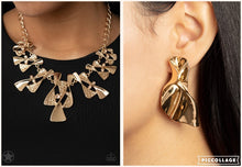 Load image into Gallery viewer, SANDS OF PHYSICAL TIME MOOD GOLD NECKLACE SET