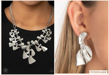 Load image into Gallery viewer, SANDS OF PHYSICAL TIME MOOD SILVER NECKLACE SET