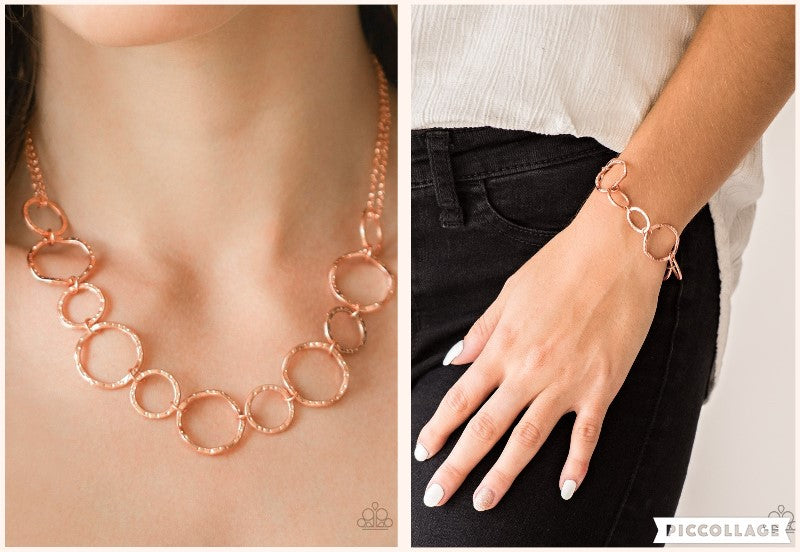 Ring Up The Show Copper Necklace Set