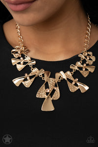 SANDS OF PHYSICAL TIME MOOD GOLD NECKLACE SET