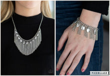 Load image into Gallery viewer, Bragging Swag Silver Necklace Set
